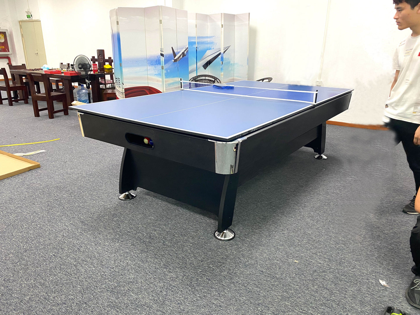 7ft 8ft 3 IN 1 Billiard Pool Tables with Full Accessory Multi-function Home Use Ping Pong Dining Table Convertible 3in1 Portability Pool Table