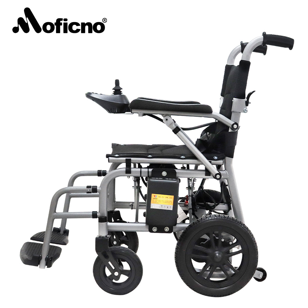 Folding Electric Wheelchair All-Terrain Powerful Dual Motor Electric Wheelchair - Load 100kg - Weight 28kg