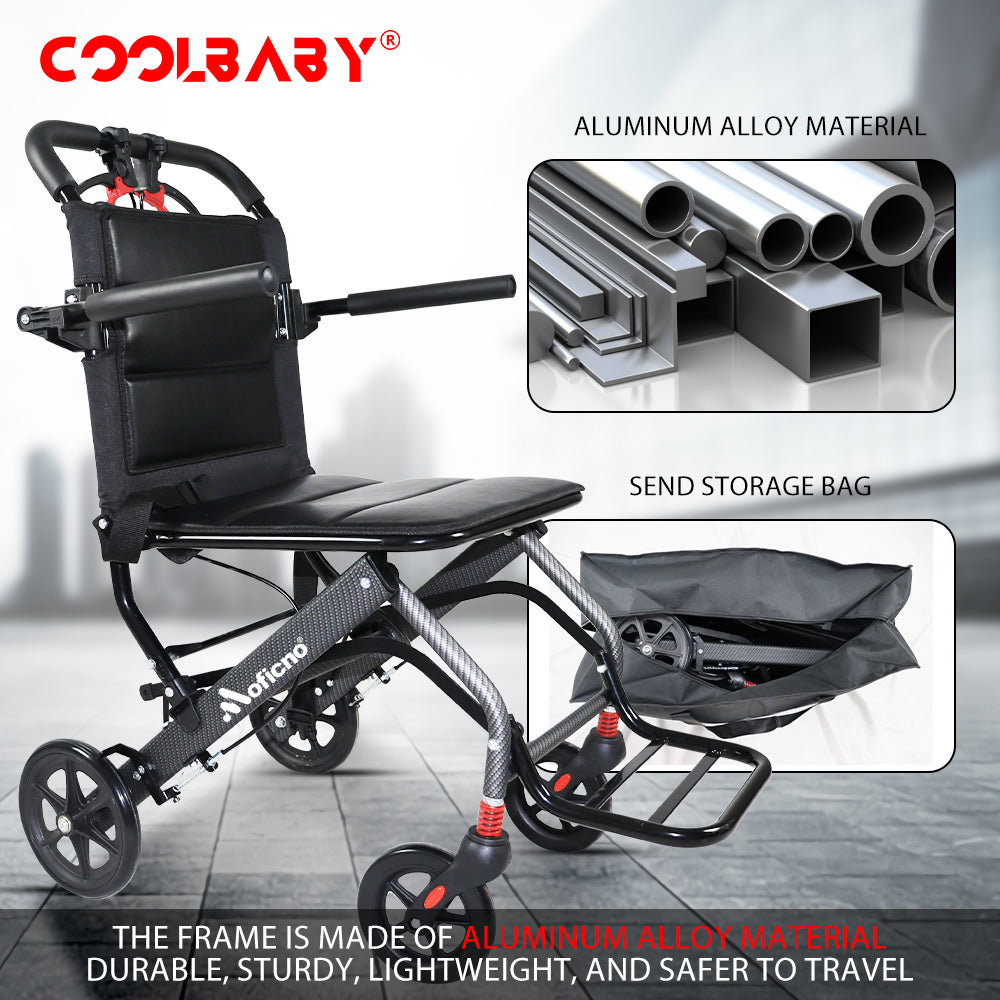 Ultra-light Aluminum Alloy Wheelchair,Travel Wheelchairs For Elderly,Foldable,Compact DGMT-105