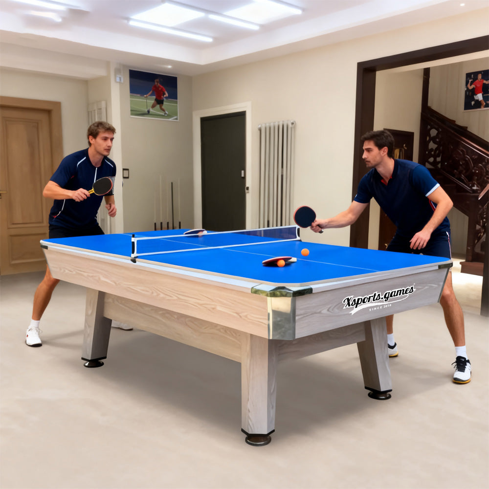 High-End 8 FT Pool Tables Billiards Table Tennis Custom Adult Three-in-One Multifunctional Home Game Slate for Pool Billiards