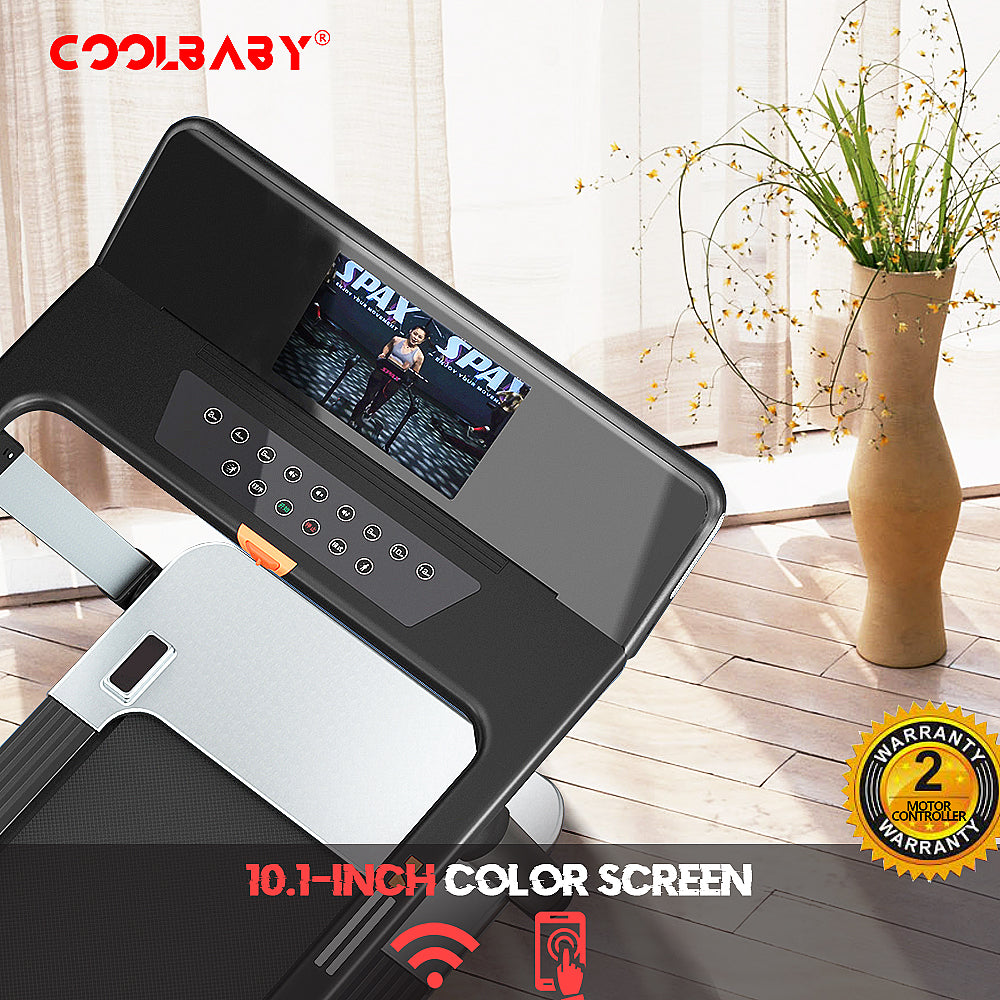 Fitness PBJ22 (4HP Peak) Motorised Treadmill for Home Use 10.1"Color Screen, With Wifi | Speed Range1-15 Km