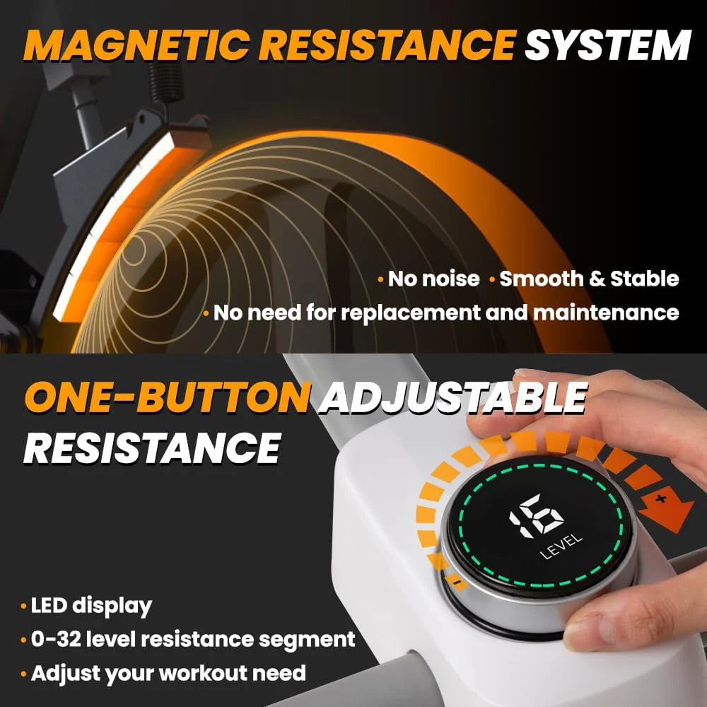 COOLBABY Indoor Magnetic Spinning Bike With Bluetooth APP,Exercise Bike for Home Workout,Motorized Magnetic,Tablet Holder,WQSJ-JSC01