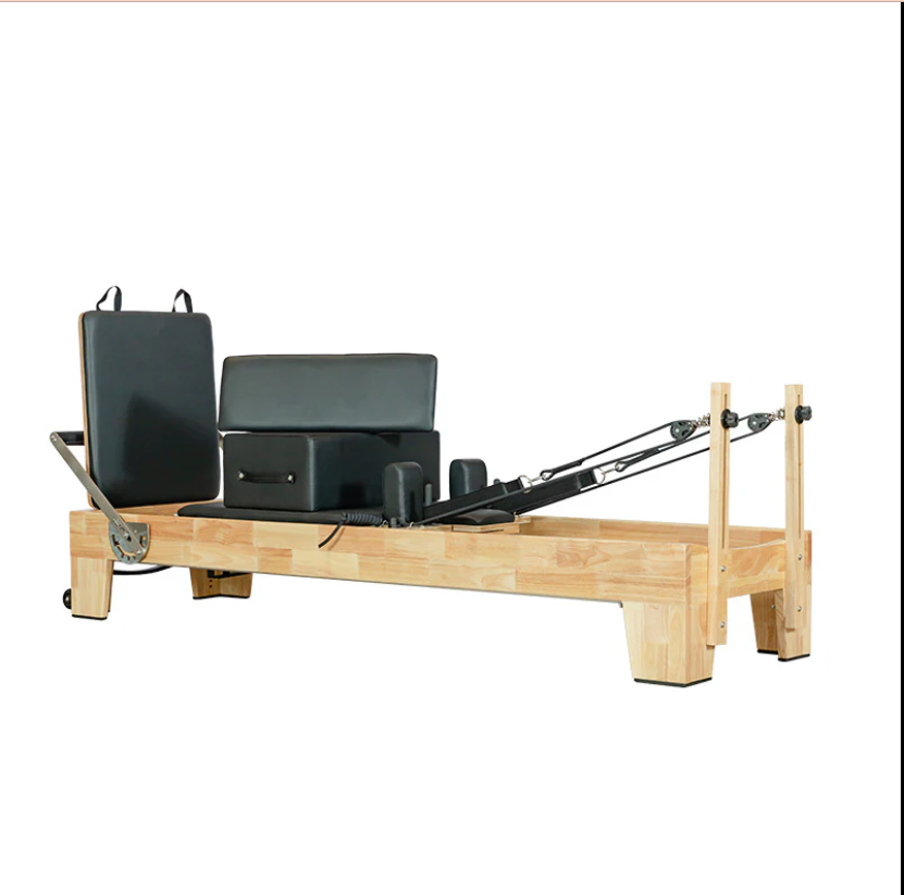 COOLBABY SSZ-PLT Pilates Reformer Solid Wood Core Bed Multifunctional Yoga Bed