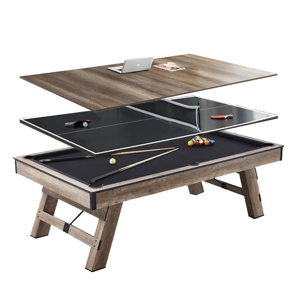 Luxury 3 in 1 Pool table 8ft Plus Household table tennis + Meeting and Dining Table Multi functional