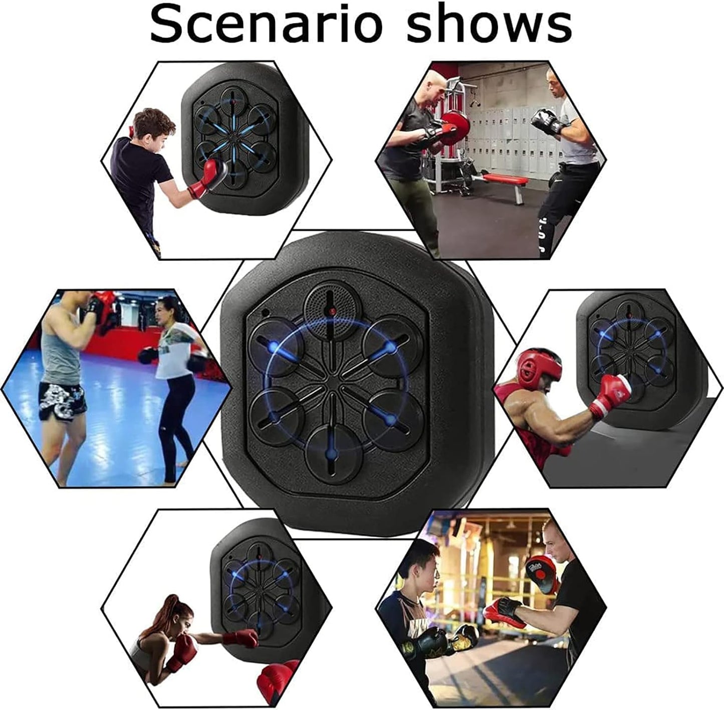 Boxing Training Machine - Music Electronic Target Mat with Gloves for Hand-Eye Coordination, Home Training, and Stress Relief
