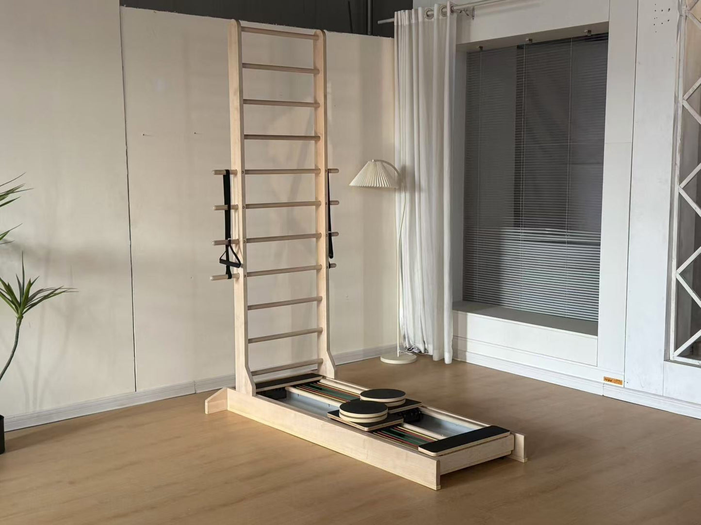 COOLBABY SSZ-HTC01 Pilates Double Track Slide Stretch Training Yoga Bed