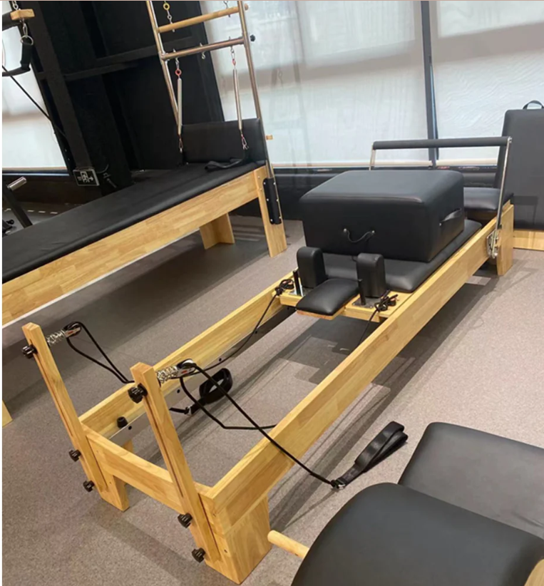 COOLBABY SSZ-PLT Pilates Reformer Solid Wood Core Bed Multifunctional Yoga Bed