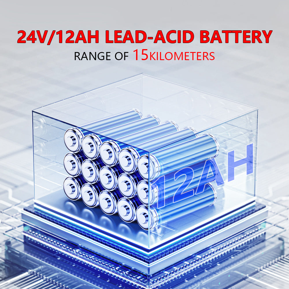 52cm Widen Seat Lightweight Foldable Electric Wheelchair All Terrain Power Wheel Chair for Adults, Seniors, Elderly