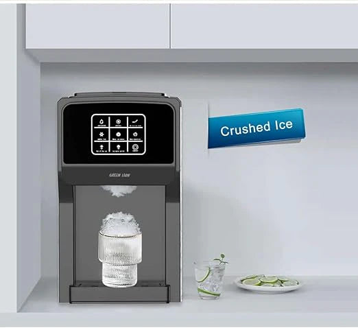 3-in-1 Ice Maker, Water Dispenser & Ice Crusher – 18–20KG/Day with 5L Tank and Touch Contro