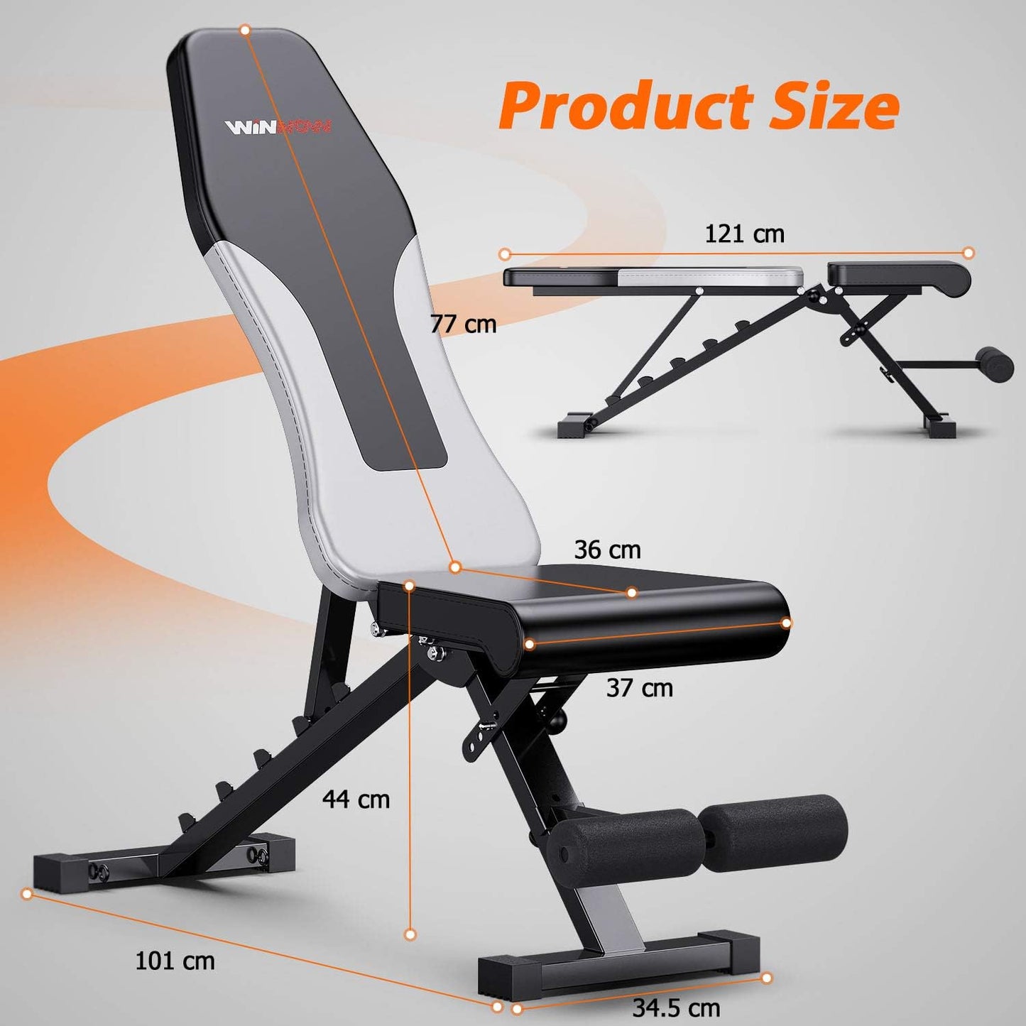 Adjustable weight work table folding training table home training gym tilt refuse flat lying down push whole body exercise