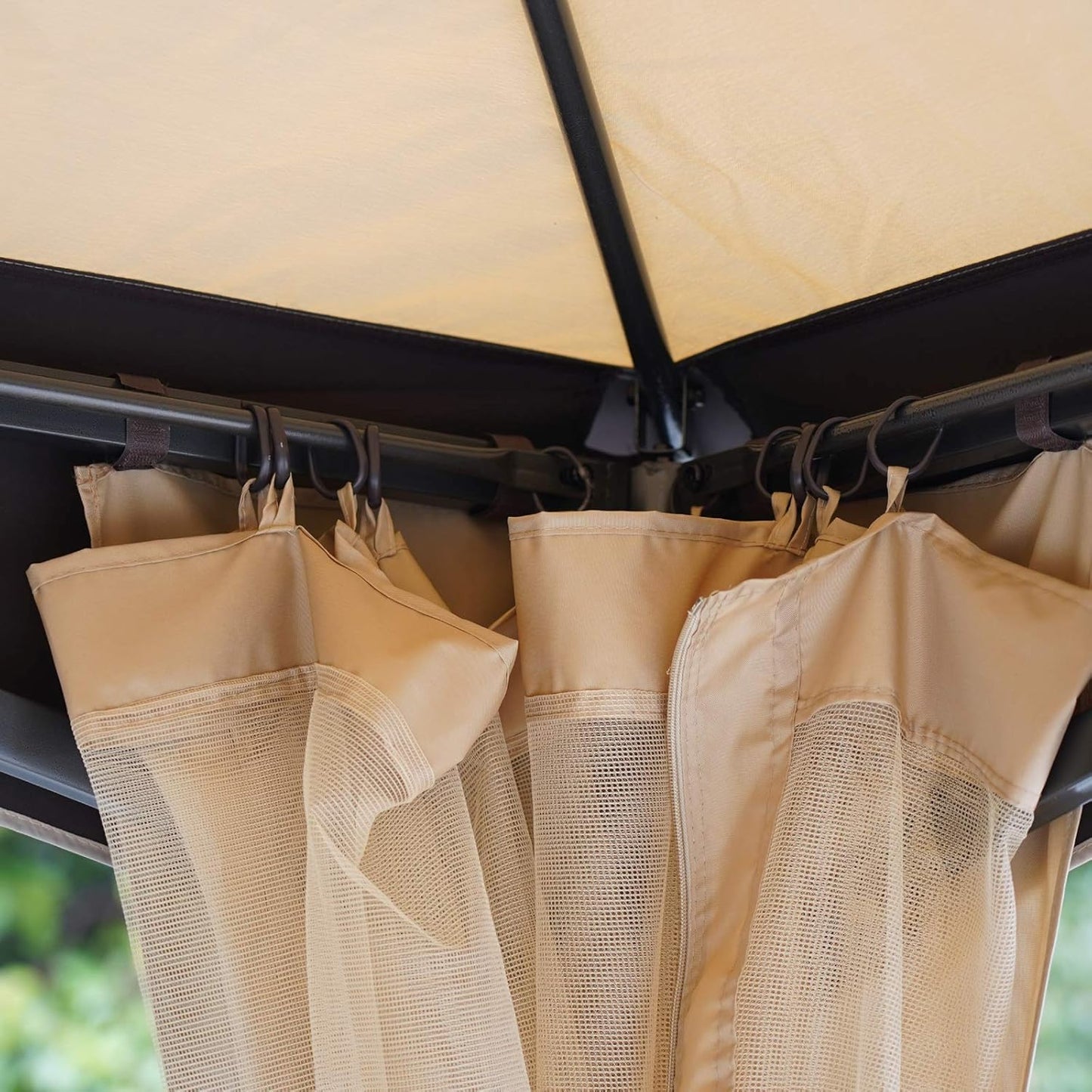 Fold & Go Gazebo – Lightweight, Durable, and Fast Setup SkyCover Pop-Up Gazebo – Set Up in Seconds 3.2 x 3.2m Garden Gazebo, Double Roof Outdoor Gazebo Canopy Shelter with Netting, Solid Steel Frame for Garden, Lawn, Backyard and Deck