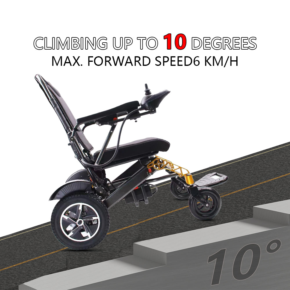 Folding Aluminum Electric Wheelchair for Adults & Disabled Portable Airline Approved