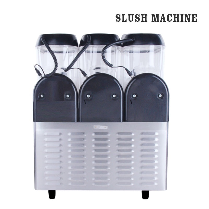 Commercial Industrial Slush Ice Machine Fizzy Frozen Drink Machine Ice Slush Machine Snack Business Slush Machine Slush Granita Dispenser XHC336 Fast Frozen Smoothie Making Machine