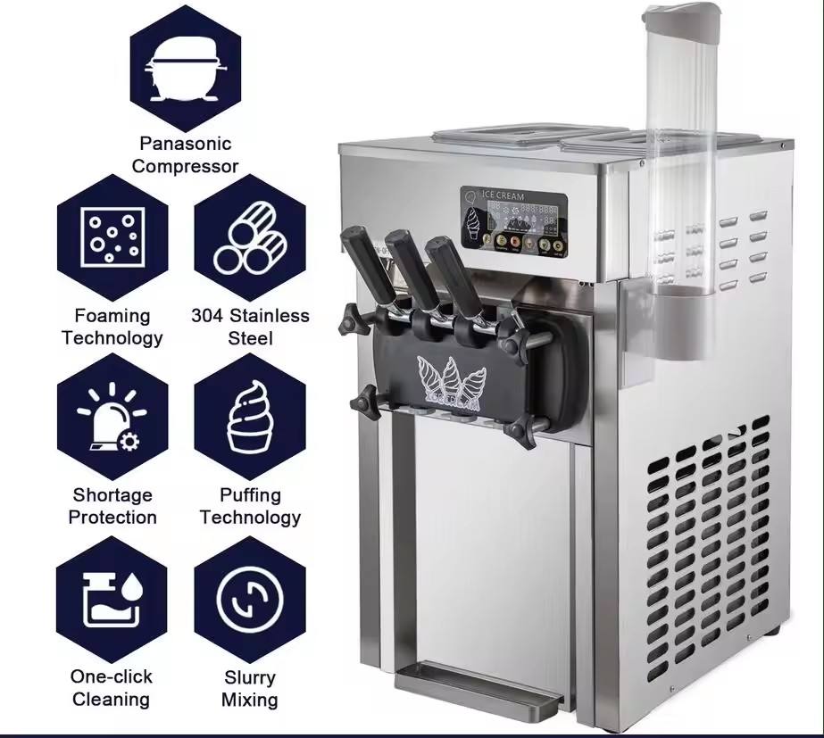 Commercial Soft Serve Ice Cream Machine COUNTER TOP ICE CREAM MACHINE MK 220-240v / 50hz -18CTB High Quality