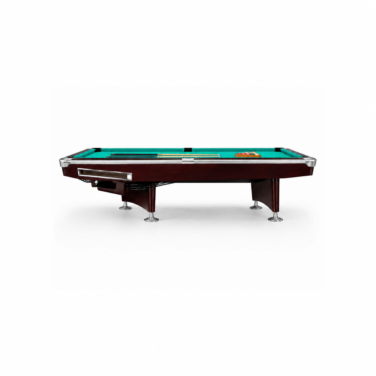 9ft Classic Professional Billiard Table with Solid Maple Wood Frame & ANDY 588 Felt