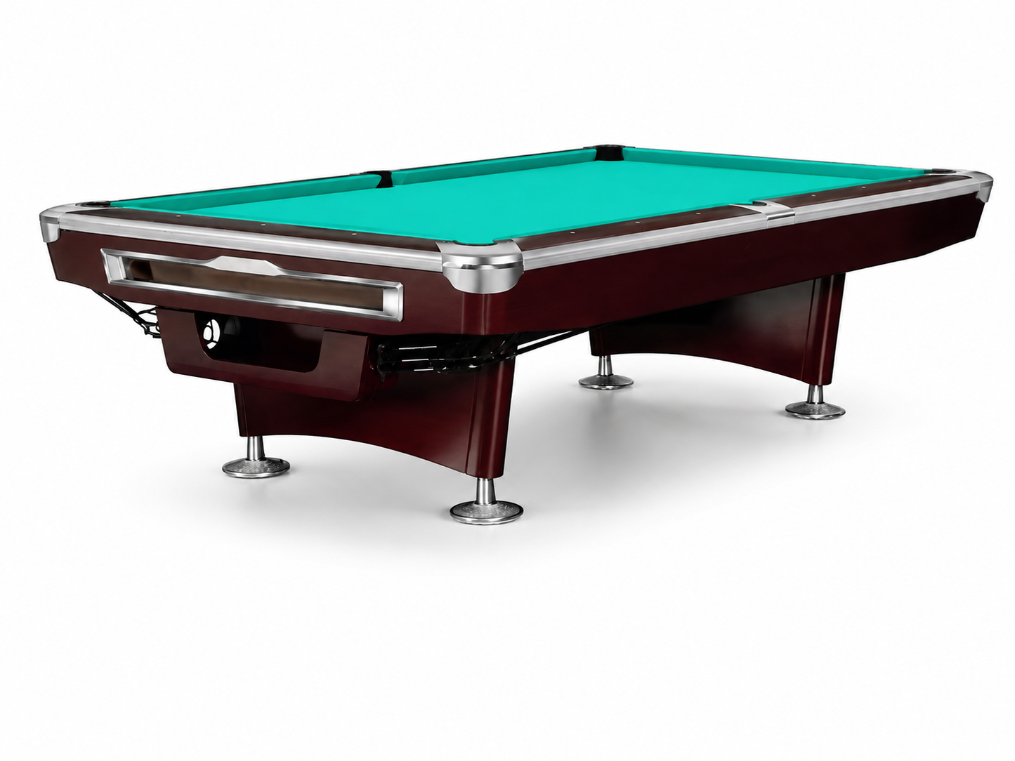 9-6-1 Classic Professional Billiard Table with Solid Maple Wood Frame & ANDY 588 Felt