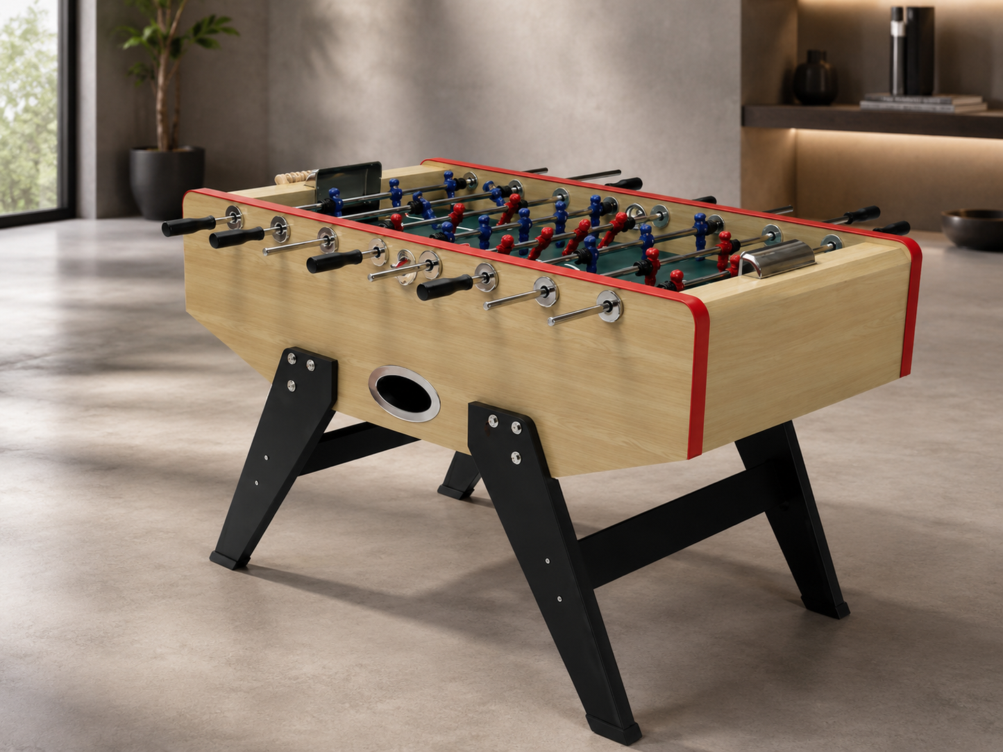Italian Design HFT153D23S1 Foosball Game Table | Premium MDF Football Table for Home & Club