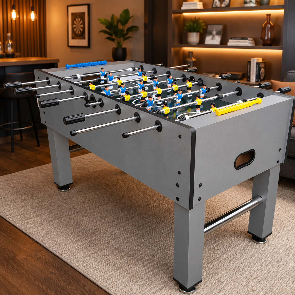 Wooden Soccer Table 5FT GF016-WOOD MDF Foosball Table with Telescopic Rods