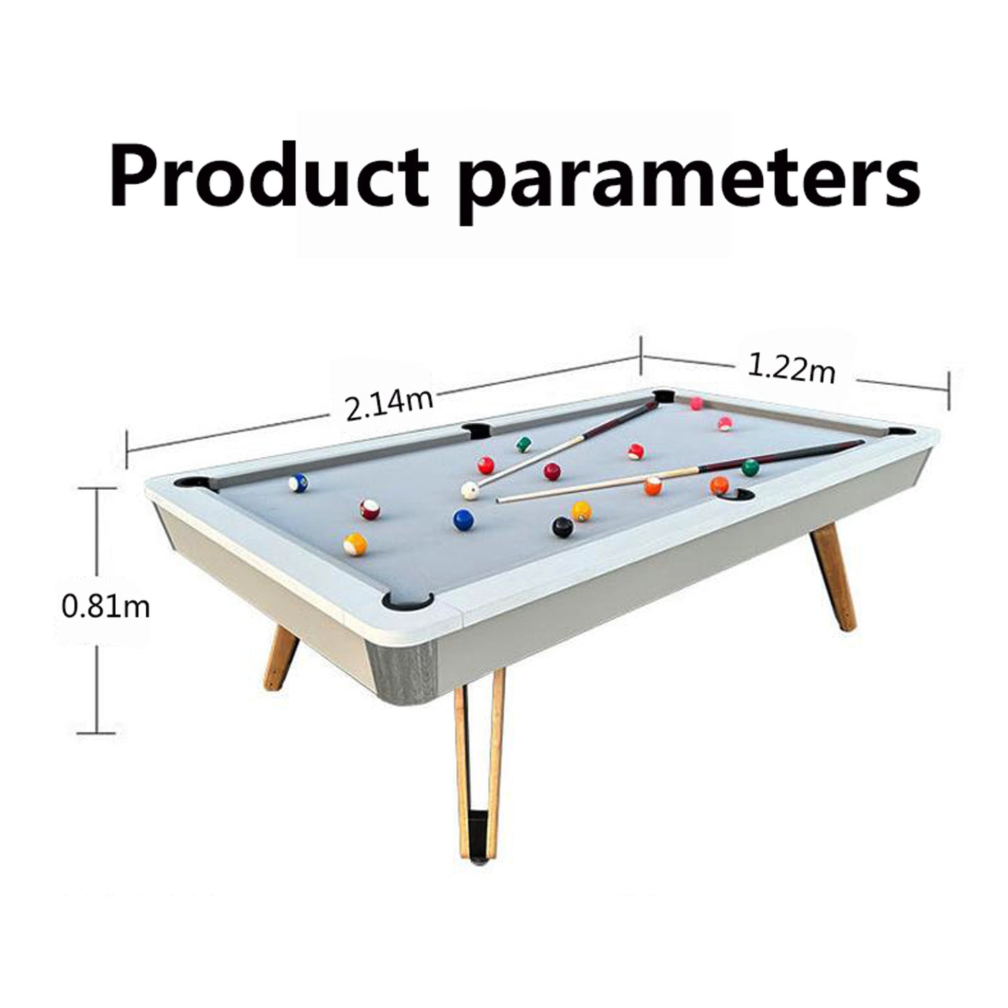 7ft 3 IN 1 Billiard Pool Tables with Full Accessory Multi-function Home Use Ping Pong Dining Table Convertible 3in1 Portability Pool Table