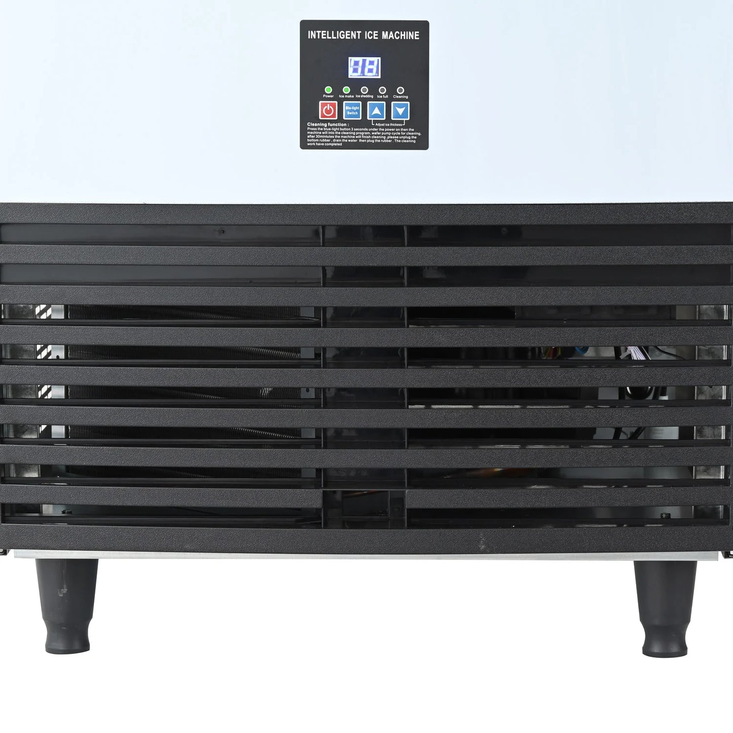 Commercial Ice Maker Machine, 240KGS/24H Stainless Steel under Counter Ice Machine with 45KGS Ice Storage Capacity, for/Restaurant/Bar/Coffee Shop