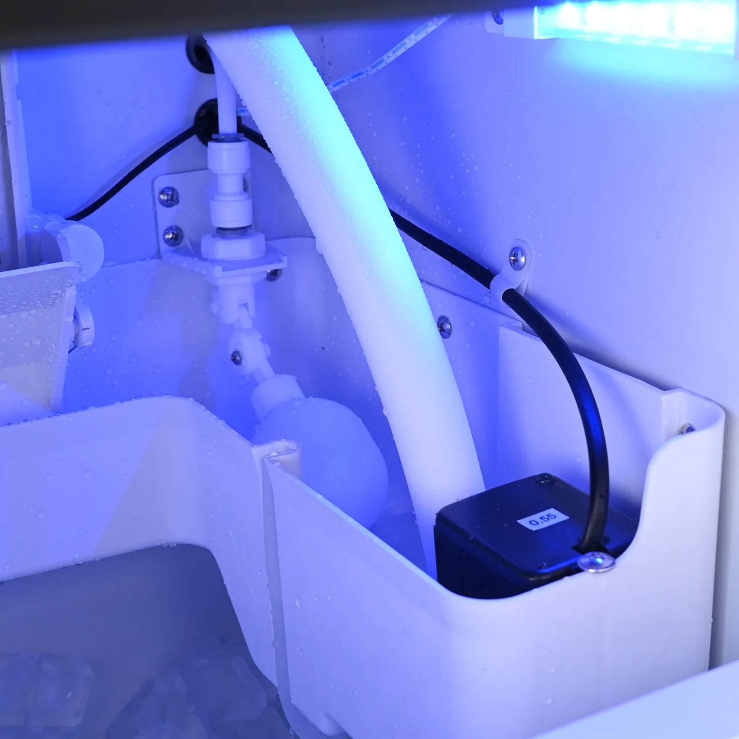 Commercial Ice Maker Machine, 135-145 KGS/24H Stainless Steel under Counter Ice Machine with 20KGS Ice Storage Capacity, for/Restaurant/Bar/Coffee Shop