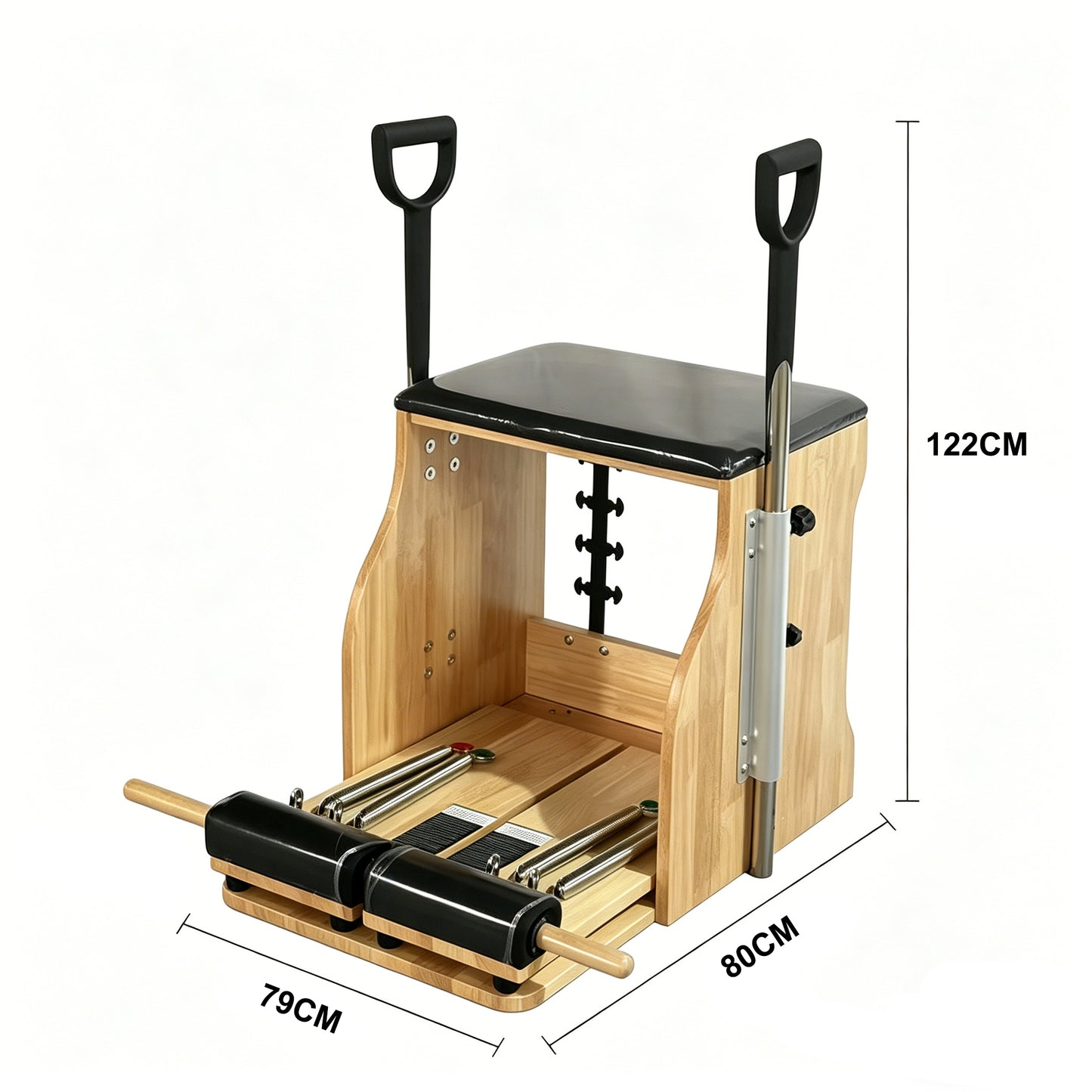 Yoga Pilates Reformer Machine Equipment Fitness Combo Stability Chair Wood Pilates Chair Wunda Chair Stable Chair Balance Trainer
