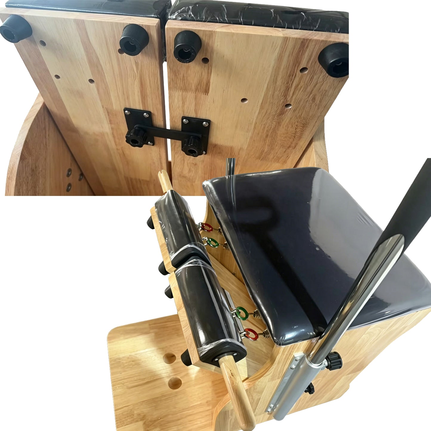 Yoga Pilates Reformer Machine Equipment Fitness Combo Stability Chair Wood Pilates Chair Wunda Chair Stable Chair Balance Trainer