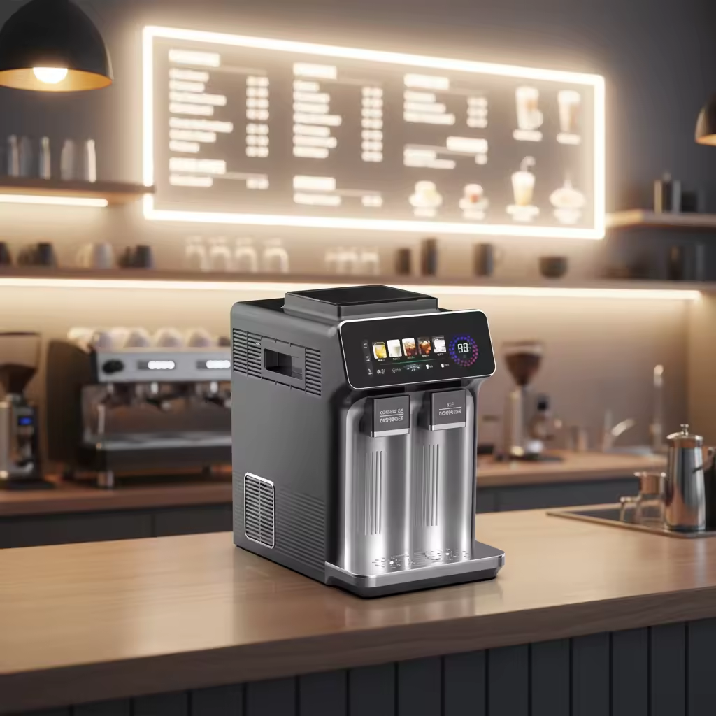 Stainless Steel Multi Functional Ice Maker 3 Functions Cubes Slush Coldwater With Intelligent Large-Screen Digital