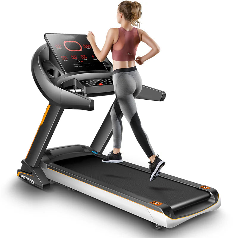 Most Advance PBJ24-SRK Fitness Treadmill 4HP Peak Motor, Auto Incline, Speed Range1-18 Km, LED Display, 150 Kg User Weight,Hydraulic Foldable, Inbuilt Speakers