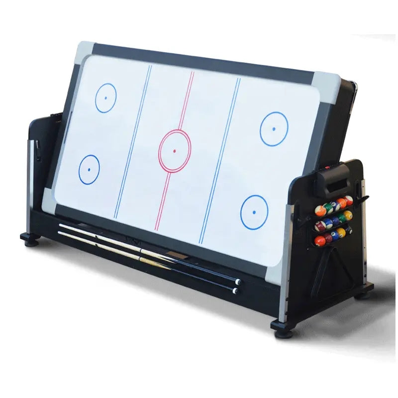 Most Popular 7 Feet 4-in-1 Multi Game Table, Rotating Billiard Pool Table with Air Hockey Table Tennis and Dinning Top DGMT-3005-SRK