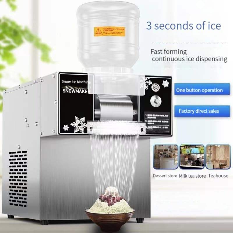 Digital Control Commercial Snowflake ice machine for Snack Bar Ice Cream Shop