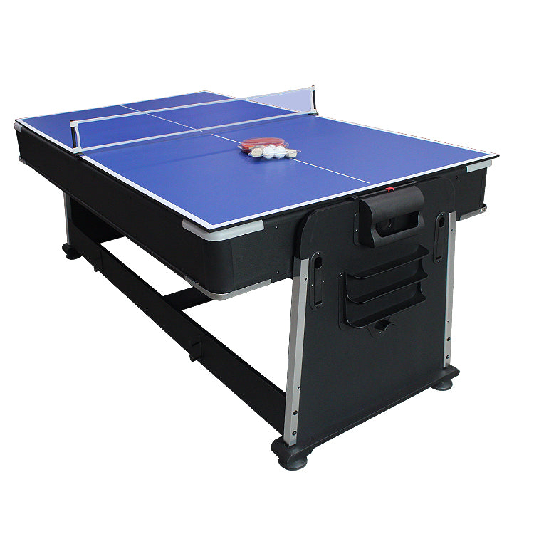 Most Popular 7 Feet 4-in-1 Multi Game Table, Rotating Billiard Pool Table with Air Hockey Table Tennis and Dinning Top DGMT-3005-SRK