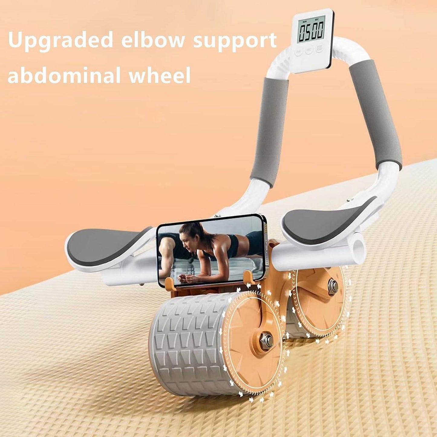 COOLBABY JFQ03 Plank Abdominal Wheel, Ab Roller Wheel With Elbow Support ,Equipment For Abdominal & Core Strength, Ab Workout-JFQ - COOL BABY