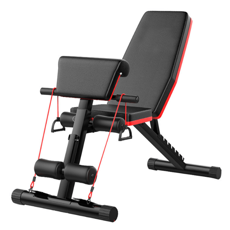 COOLBABY JSY189 Black Foldable Weight Bench with Adjustable Backrest - COOL BABY
