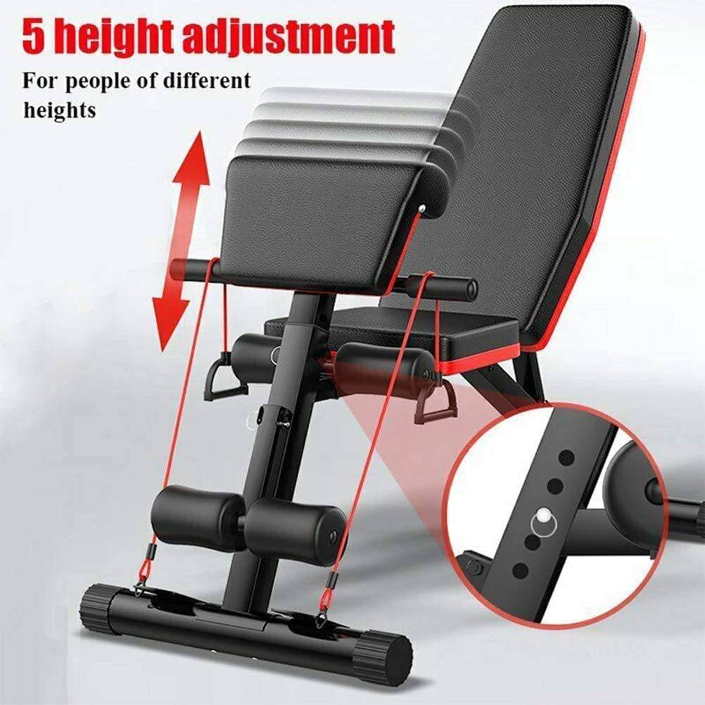 COOLBABY JSY189 Black Foldable Weight Bench with Adjustable Backrest - COOL BABY