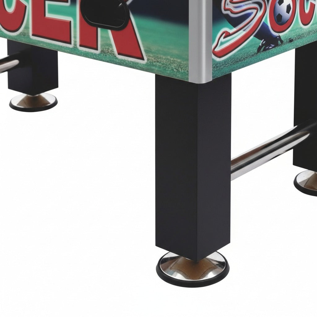ST101A Funky Design Foosball Table 5FT MDF Soccer Table with Chrome Steel Rods