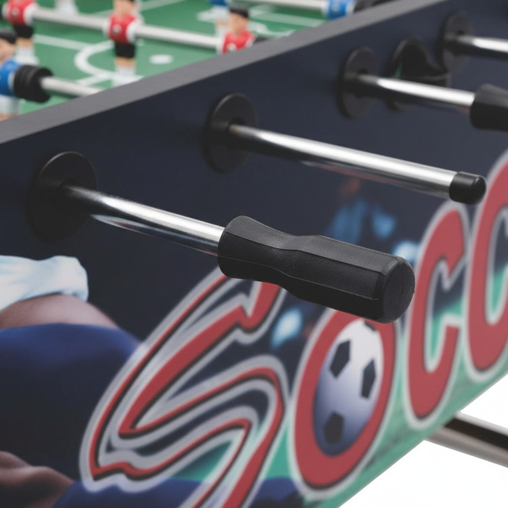 ST101A Funky Design Foosball Table 5FT MDF Soccer Table with Chrome Steel Rods