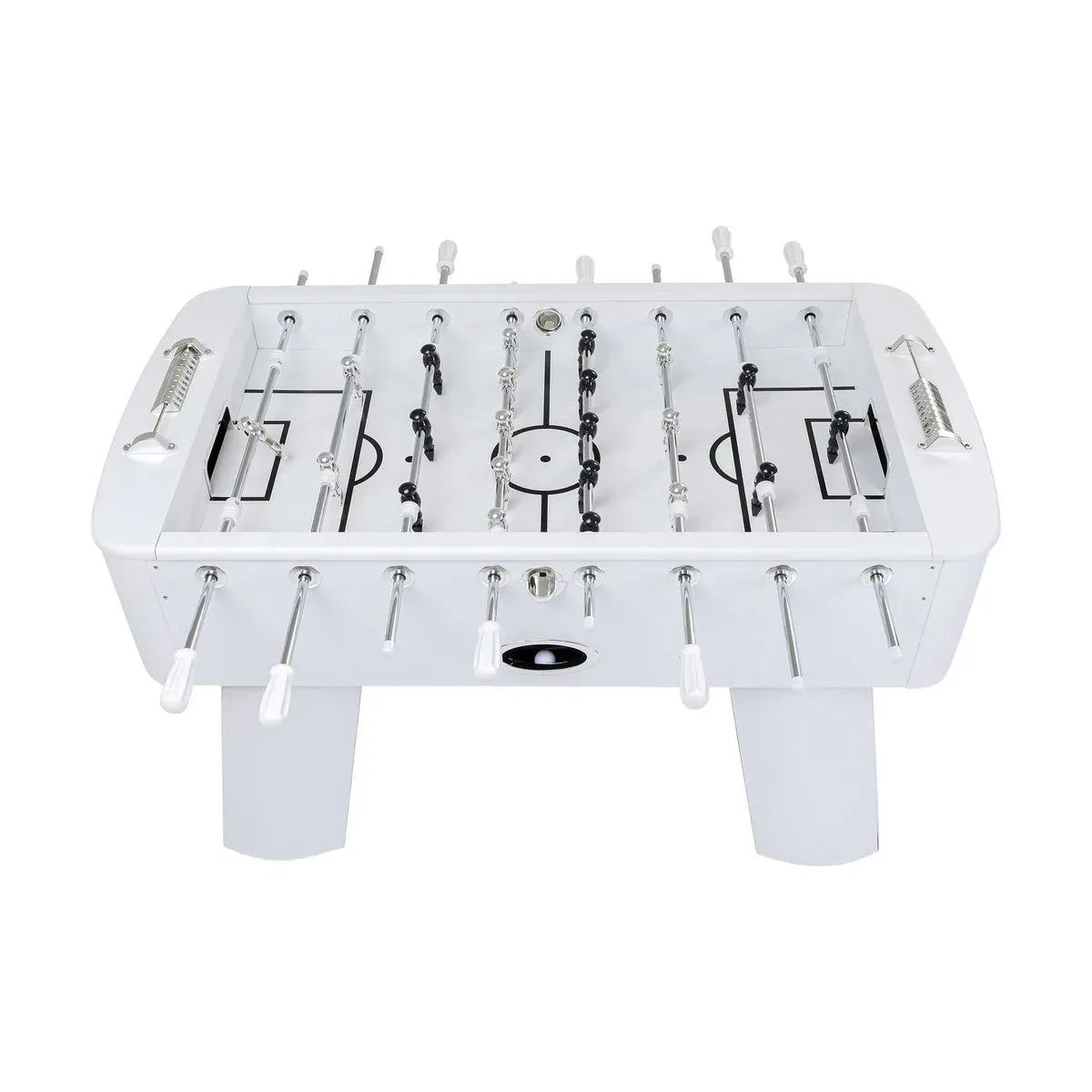 Steel Chromed Foosball Soccer Table | Modern MDF Football Game Table 125 x 145 x 90 cm