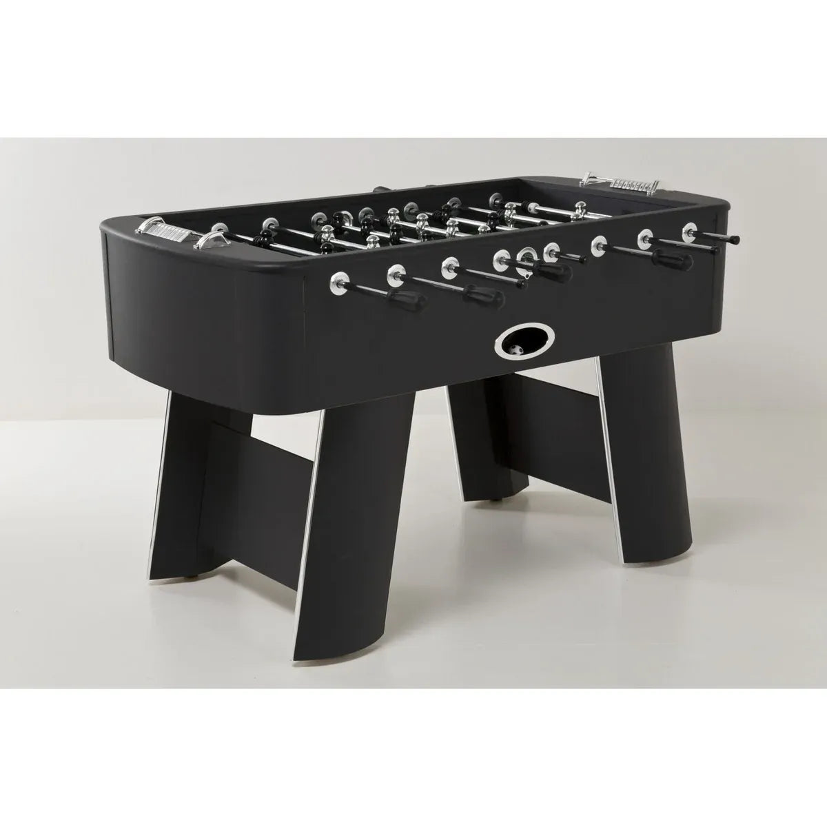 Steel Chromed Foosball Soccer Table | Modern MDF Football Game Table 125 x 145 x 90 cm