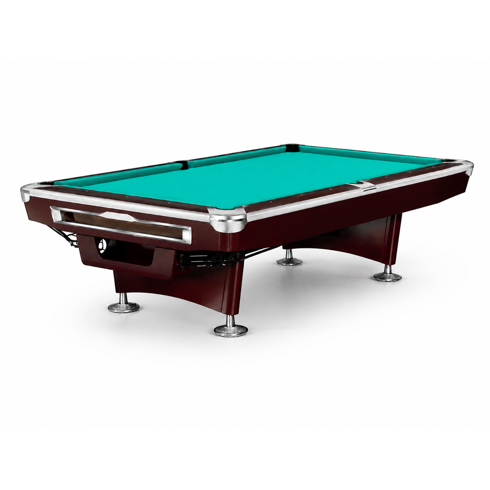 9-6-1 Classic Professional Billiard Table with Solid Maple Wood Frame & ANDY 588 Felt