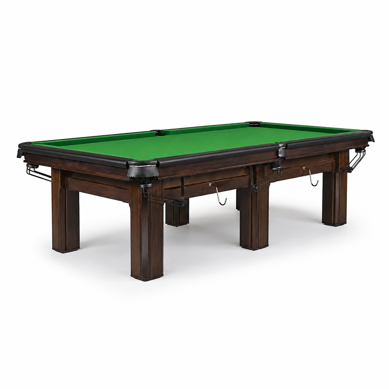 9-WT Pure 9ft Minimalist Slate Billiard Table with Solid Maple Wood Frame & Leather Pockets