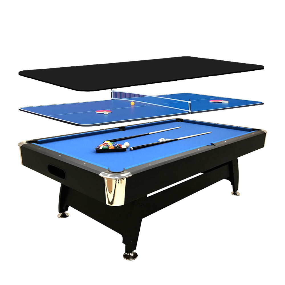 6FT Billiards Table, 3 in 1 Professional Billiard Pool Tables Set for Family Game Room