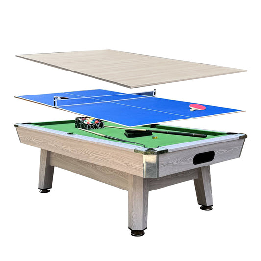 High-End 8 FT Pool Tables Billiards Table Tennis Custom Adult Three-in-One Multifunctional Home Game Slate for Pool Billiards
