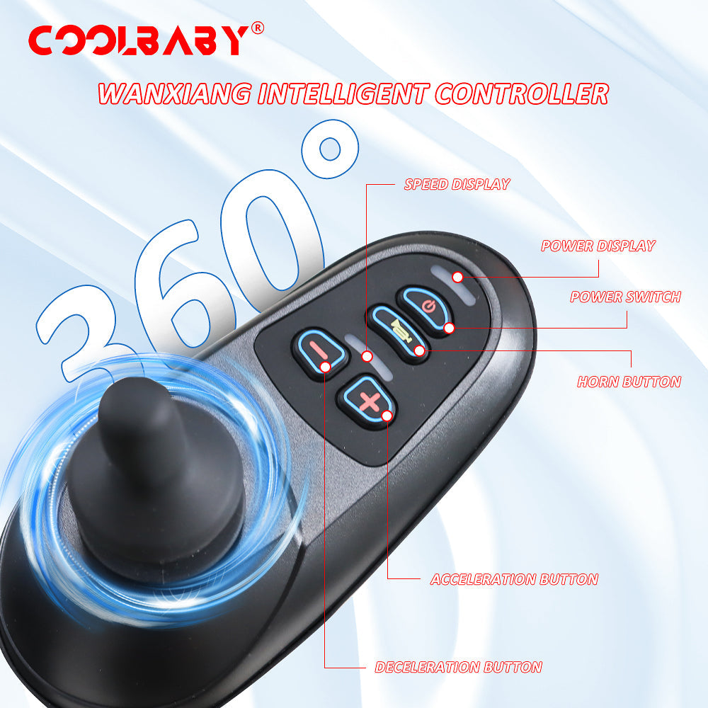 Carbon Fiber Coated Lightweight 15.6kg Electric Wheelchair Automatic Wheelchair Travel for Adults, Seniors Compact Portable Airline Approved