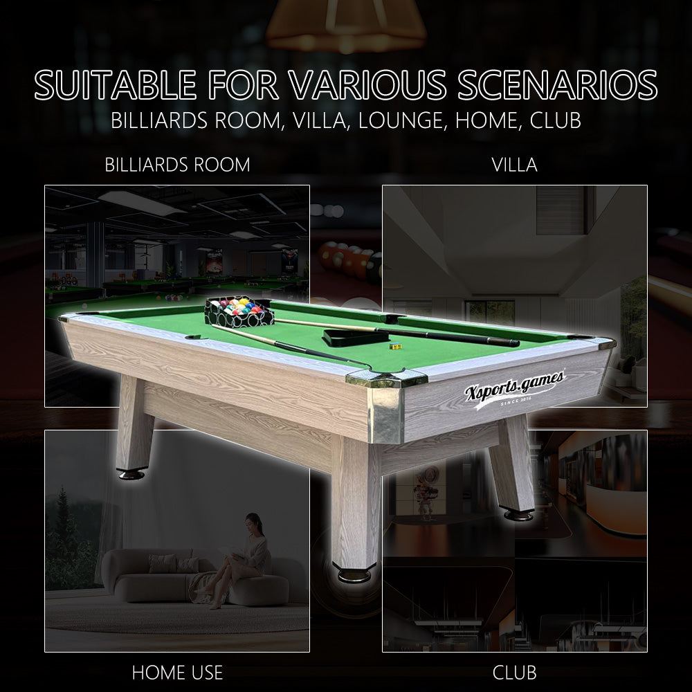 High-End 8 FT Pool Tables Billiards Table Tennis Custom Adult Three-in-One Multifunctional Home Game Slate for Pool Billiards
