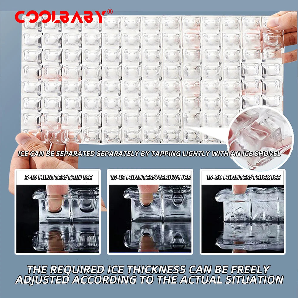 Commercial Ice Maker Machine 120KG / 150KG / 200KG per Day – Fully Automatic Cube Ice Machine with 40KG Storage for Restaurants, Cafes & Hotels
