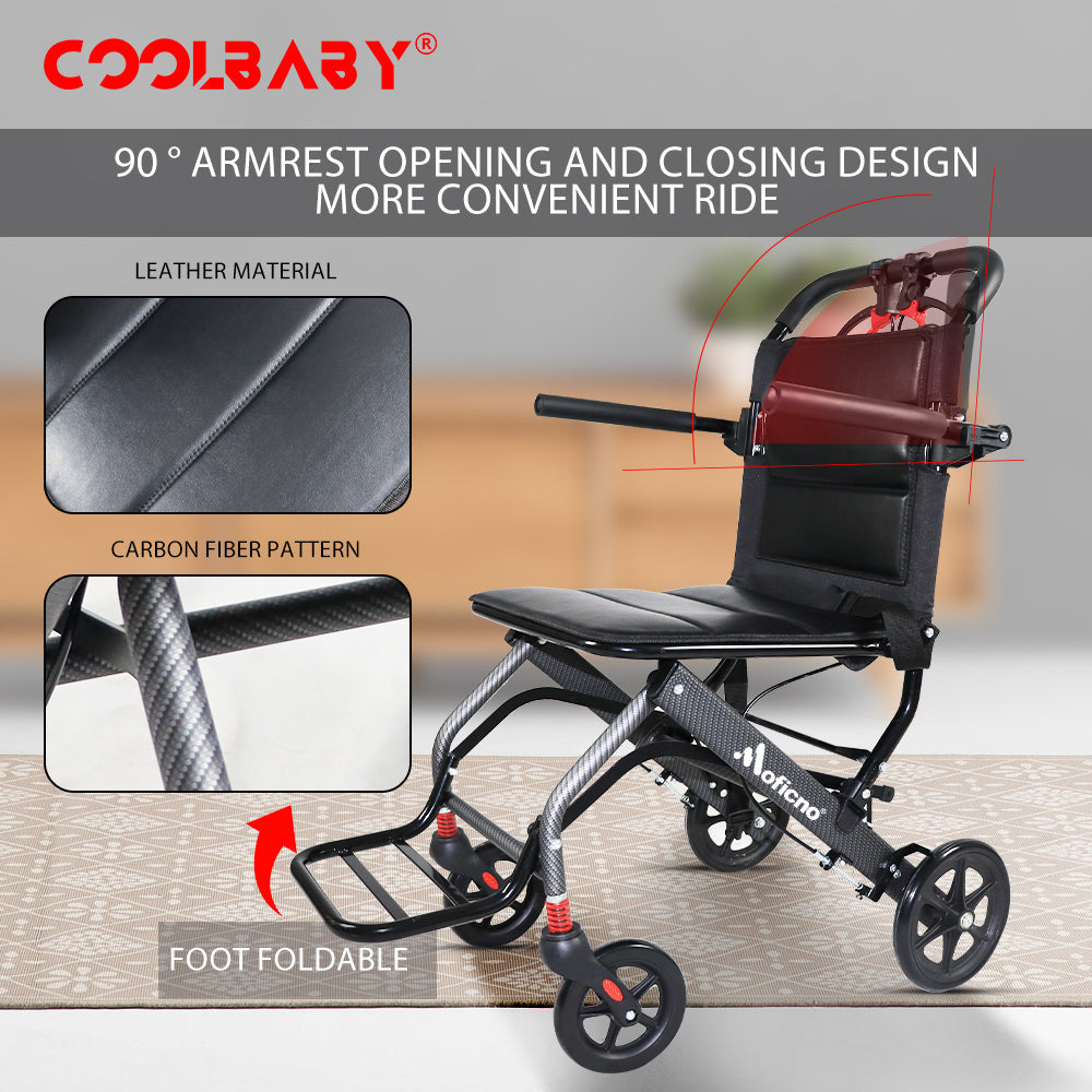Ultra-light Aluminum Alloy Wheelchair,Travel Wheelchairs For Elderly,Foldable,Compact DGMT-105