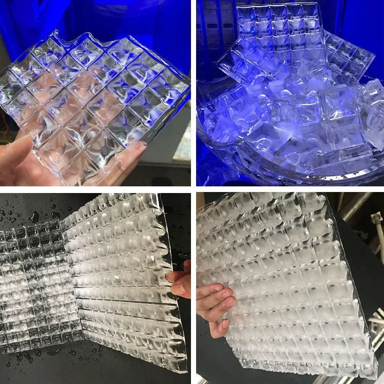 Automatic Ice Maker Machine Make Ice in Minutes – Compact Ice Maker High-Capacity Ice Cube Maker Commercial Ice Maker Machine,1102lbs（500kg）/24 h,440lbs （200kg）Storage Bin,Automatic Cleaning,Blue Ray,Perfect for Bar/Cafe/Restaurant