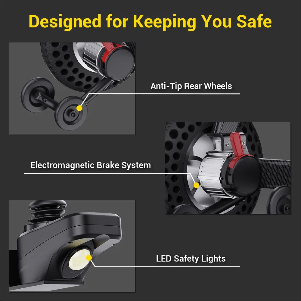 Powerful Lithium Rechargeable Controlled Lightweight 17.5kg Elderly Electric Wheelchair Brushless Motor Health Care Wheelchair