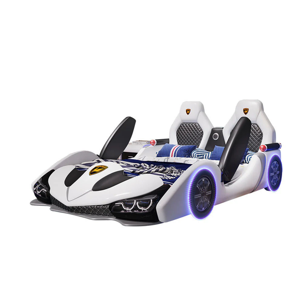 COOLBABY ETC1127 Children's Bed Boys Bed Car Style Single Bed (Without Mattress)